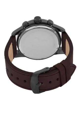 Grey Exclusive Men Watch with Leather Strap