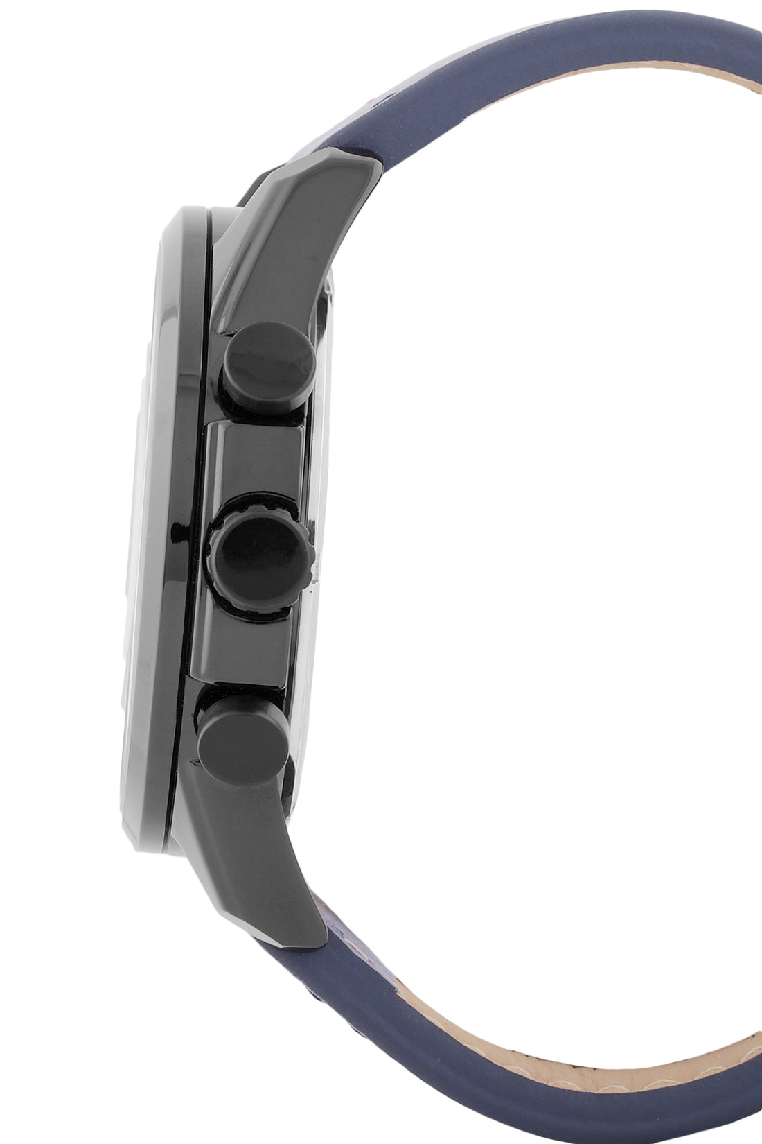 Black Exclusive Men Watch with Leather Strap