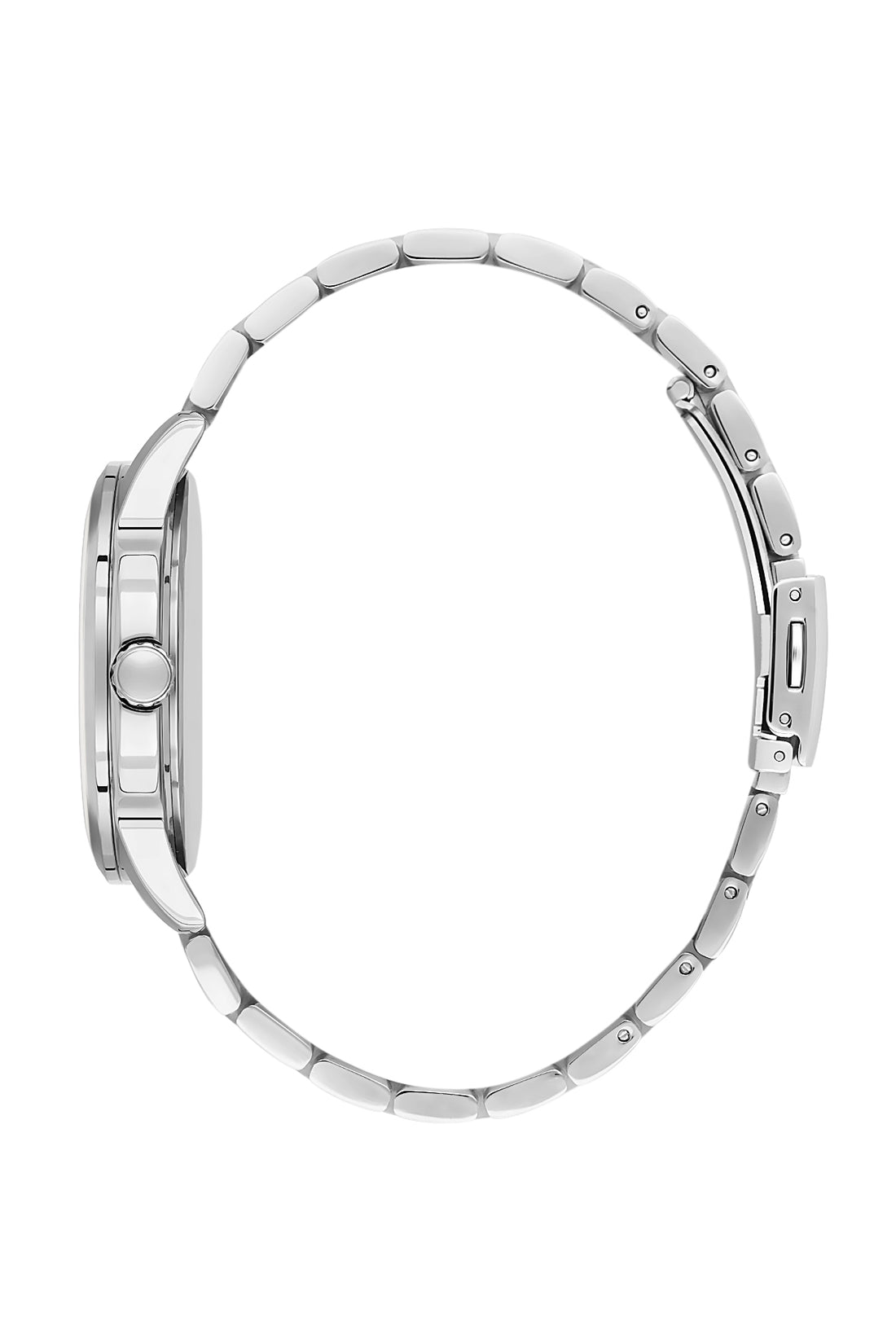 Black Premium Men Watch with Metallic Strap
