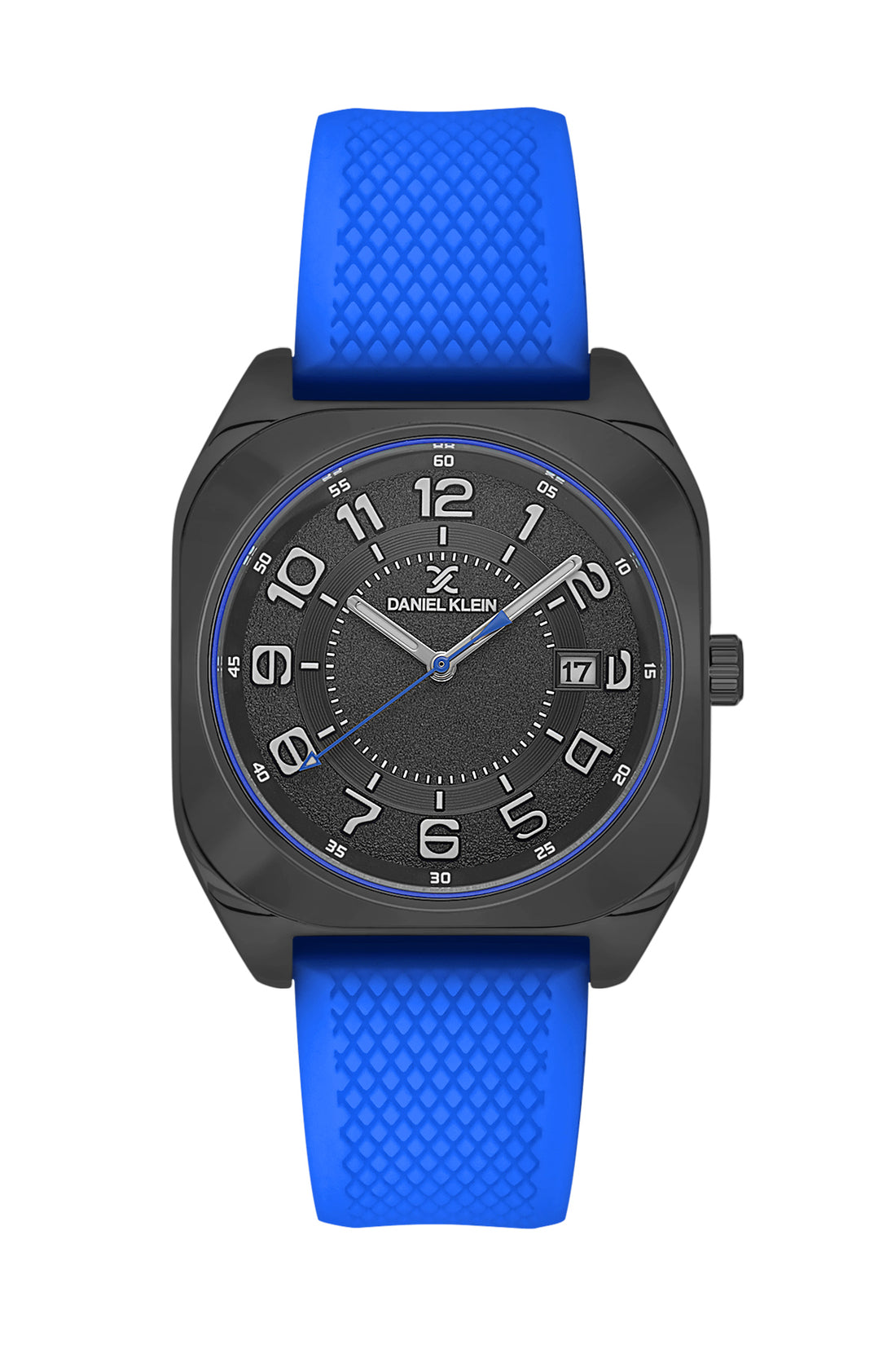 Black Premium Men Watch with Silicone Strap