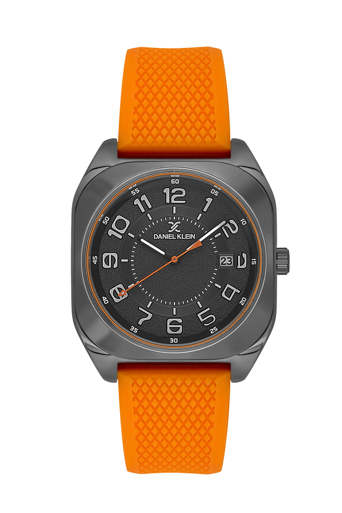 Black Premium Men Watch with Silicone Strap