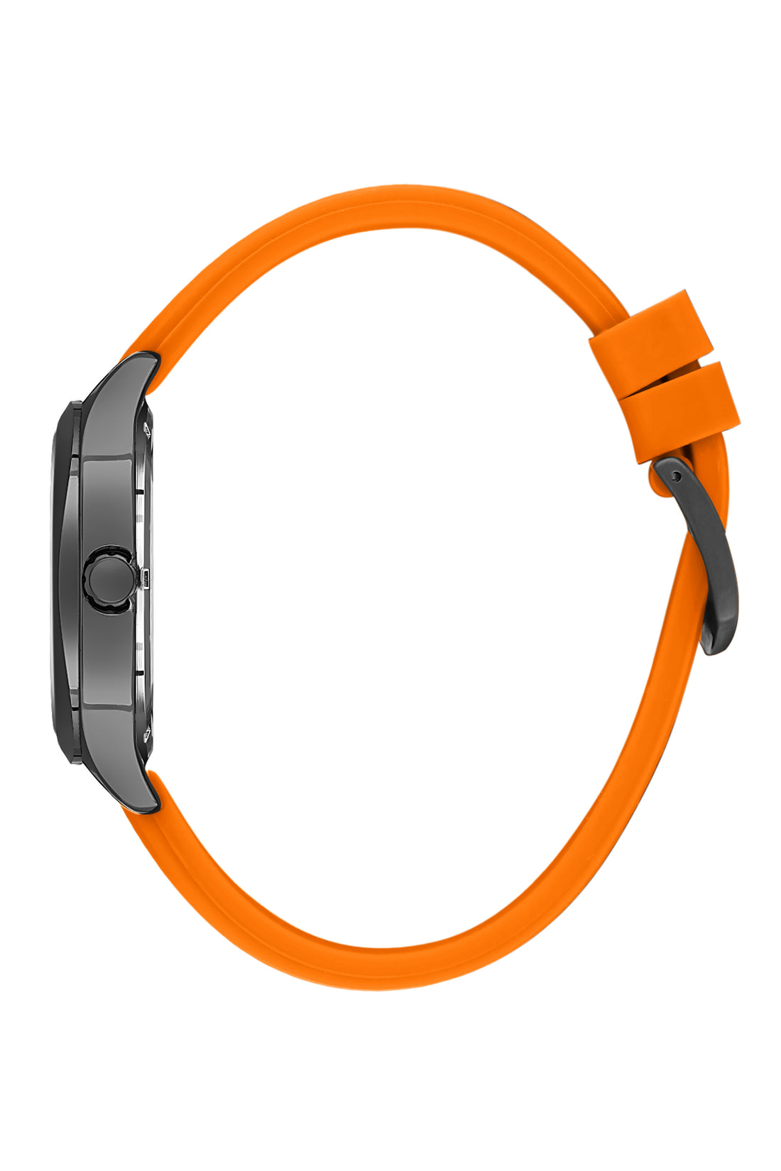 Black Premium Men Watch with Silicone Strap