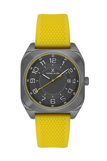 Black Premium Men Watch with Silicone Strap