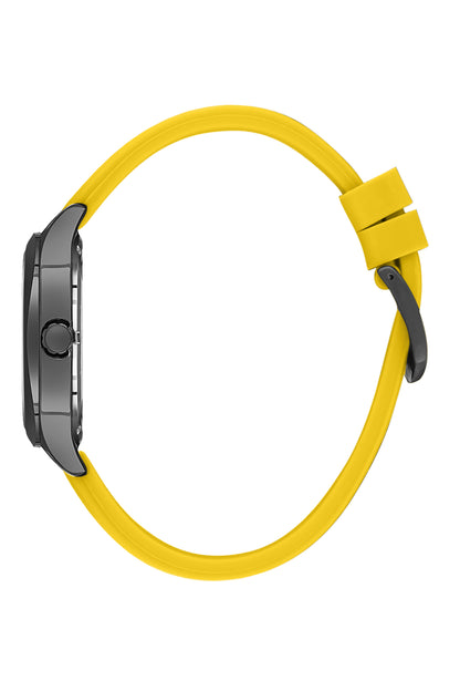 Black Premium Men Watch with Silicone Strap
