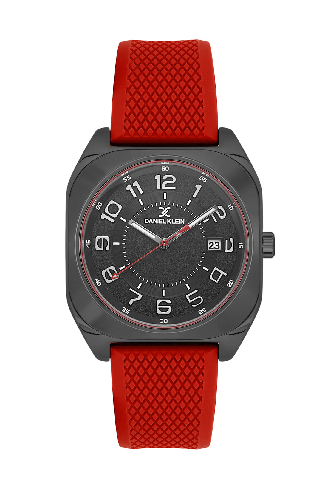 Black Premium Men Watch with Silicone Strap