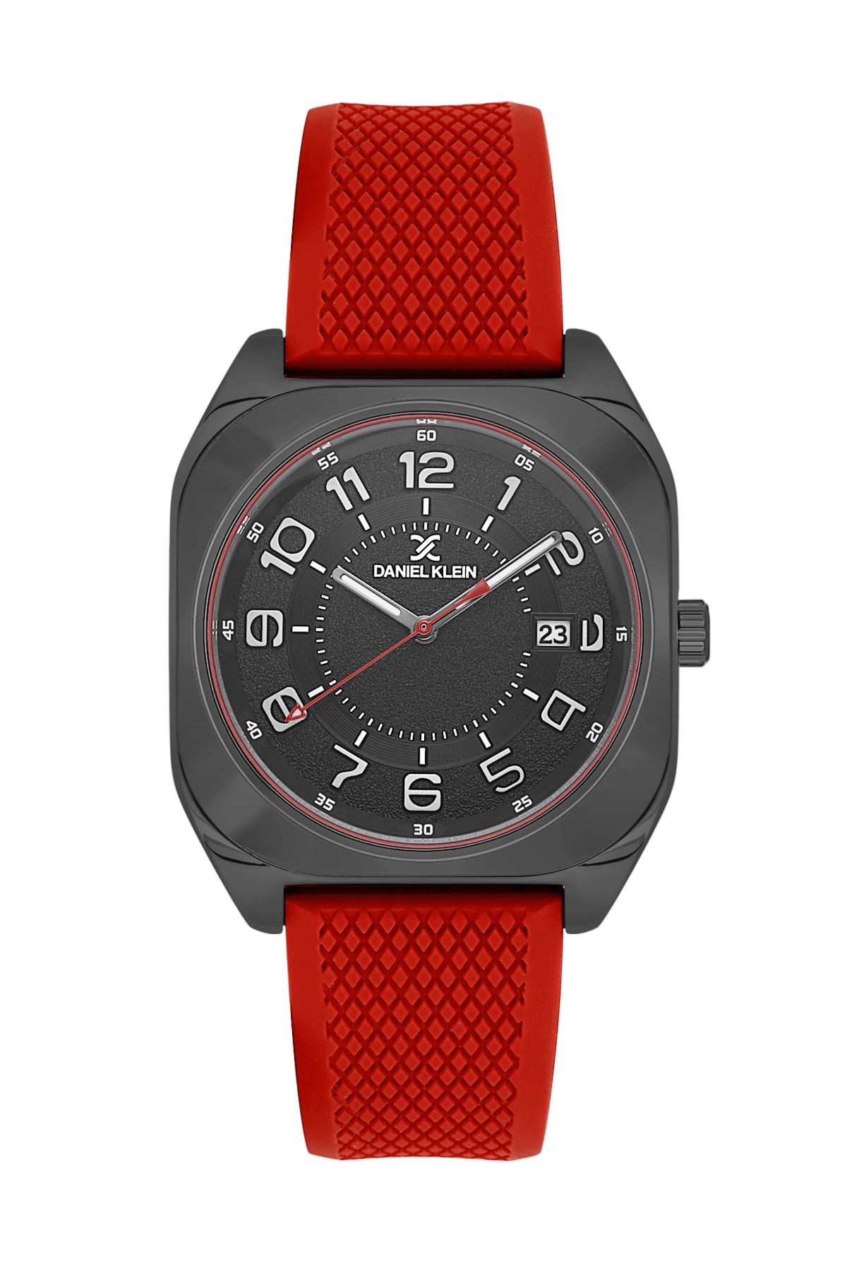 Black Premium Men Watch with Silicone Strap