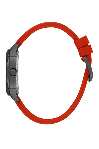 Black Premium Men Watch with Silicone Strap