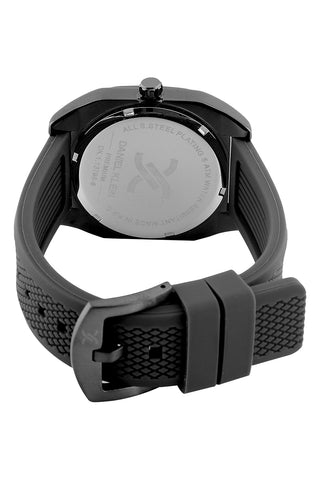 Black Premium Men Watch with Silicone Strap