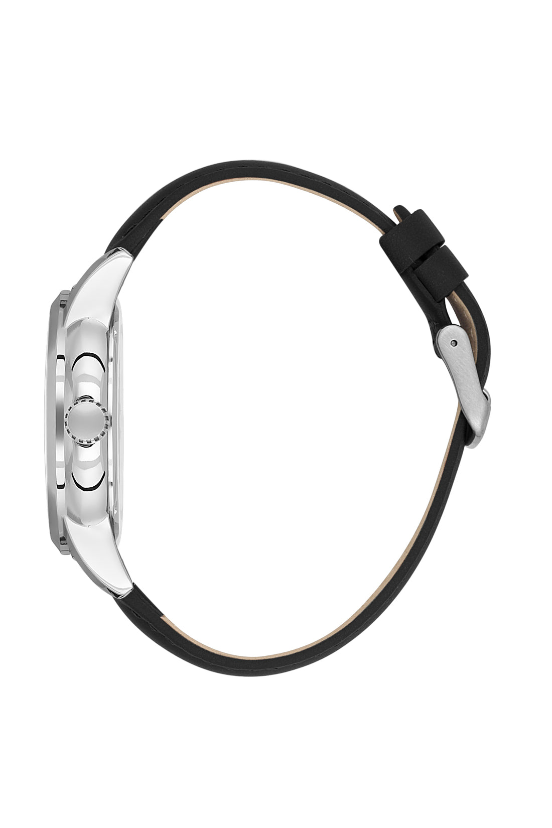 Black Premium Men Watch with Leather Strap