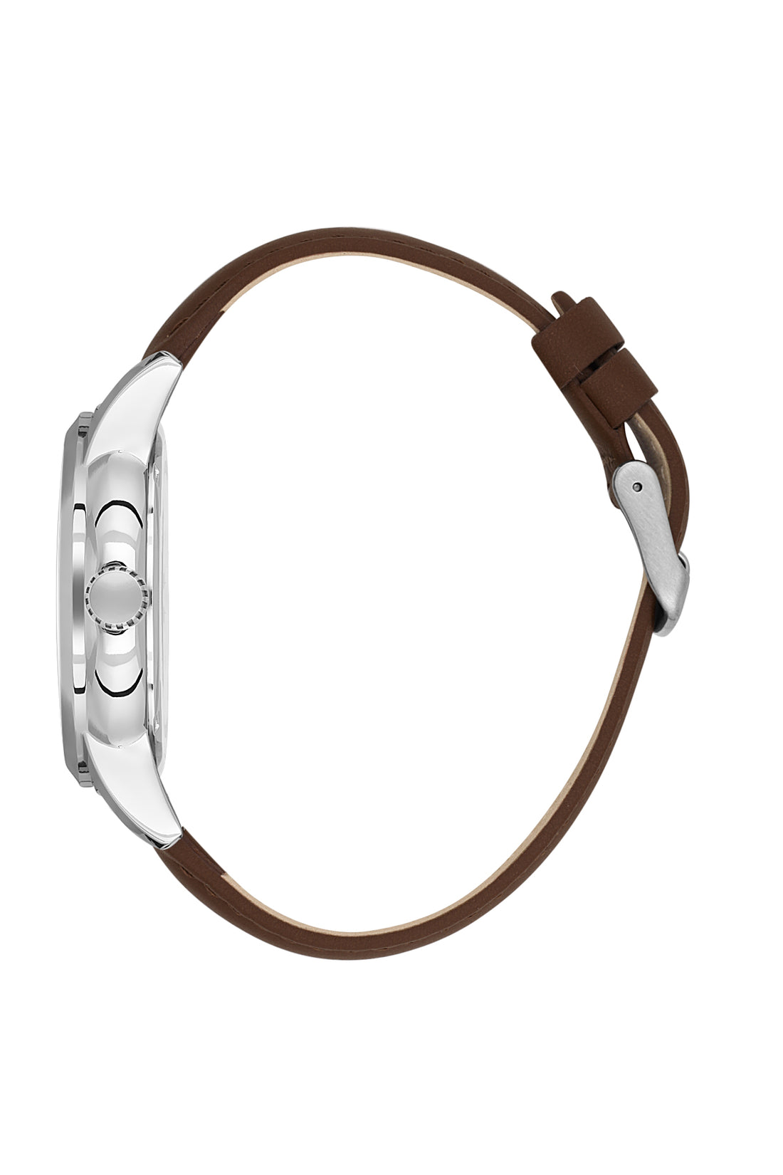 Grey Premium Men Watch with Leather Strap
