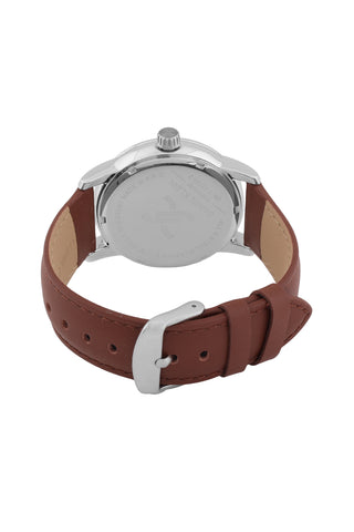 Grey Premium Men Watch with Leather Strap