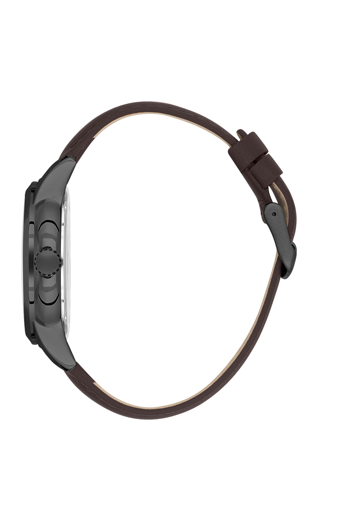 Blue Premium Men Watch with Leather Strap