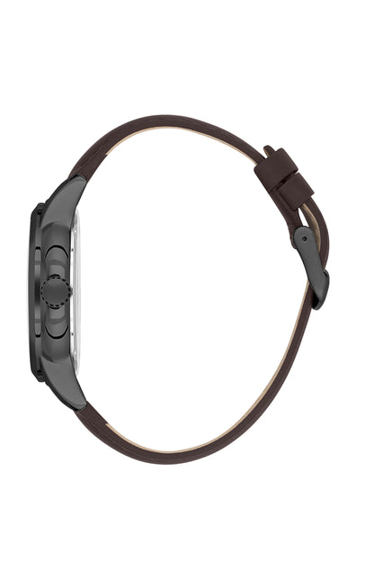 Green Premium Men Watch with Leather Strap