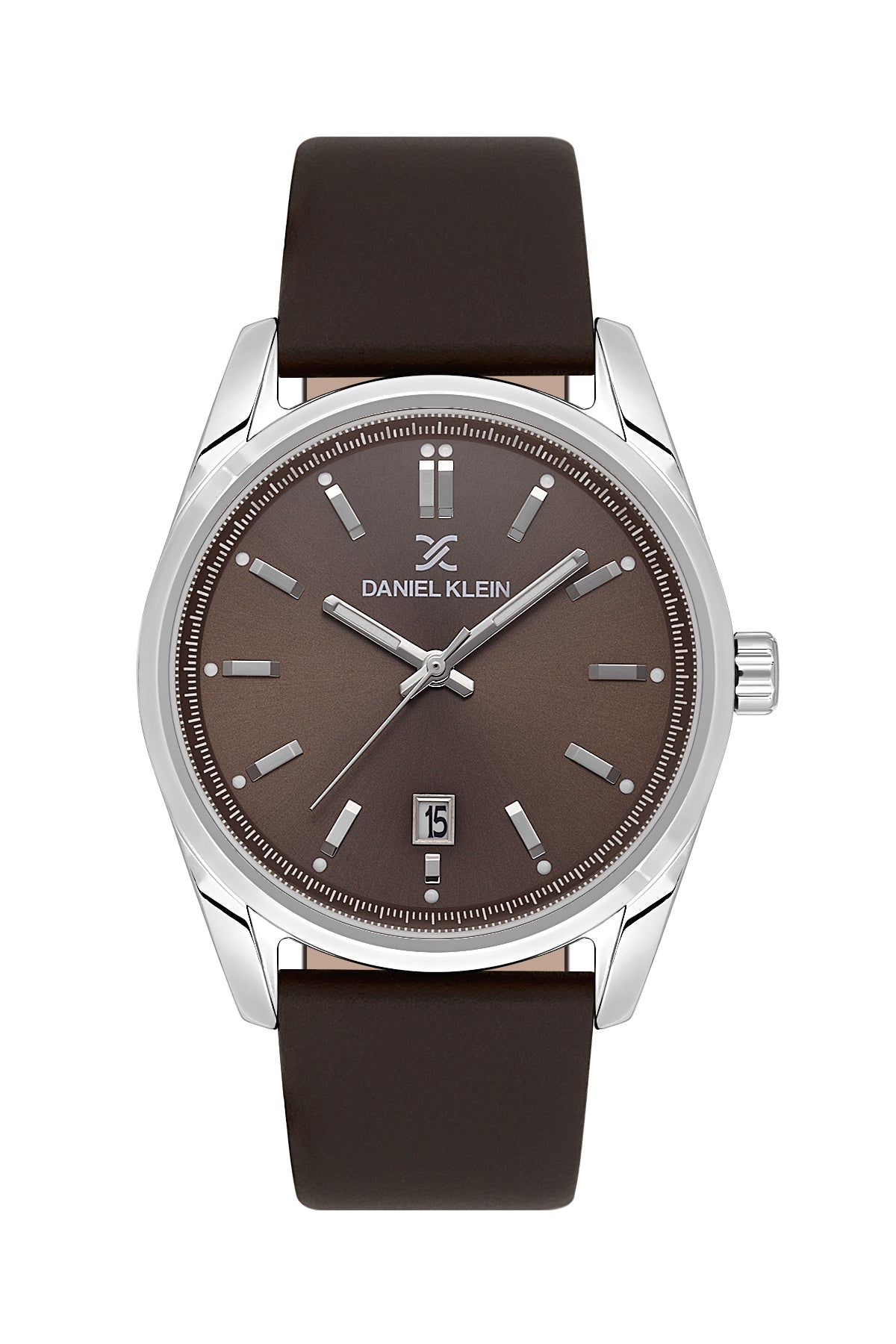 Grey Premium Men Watch with Leather Strap