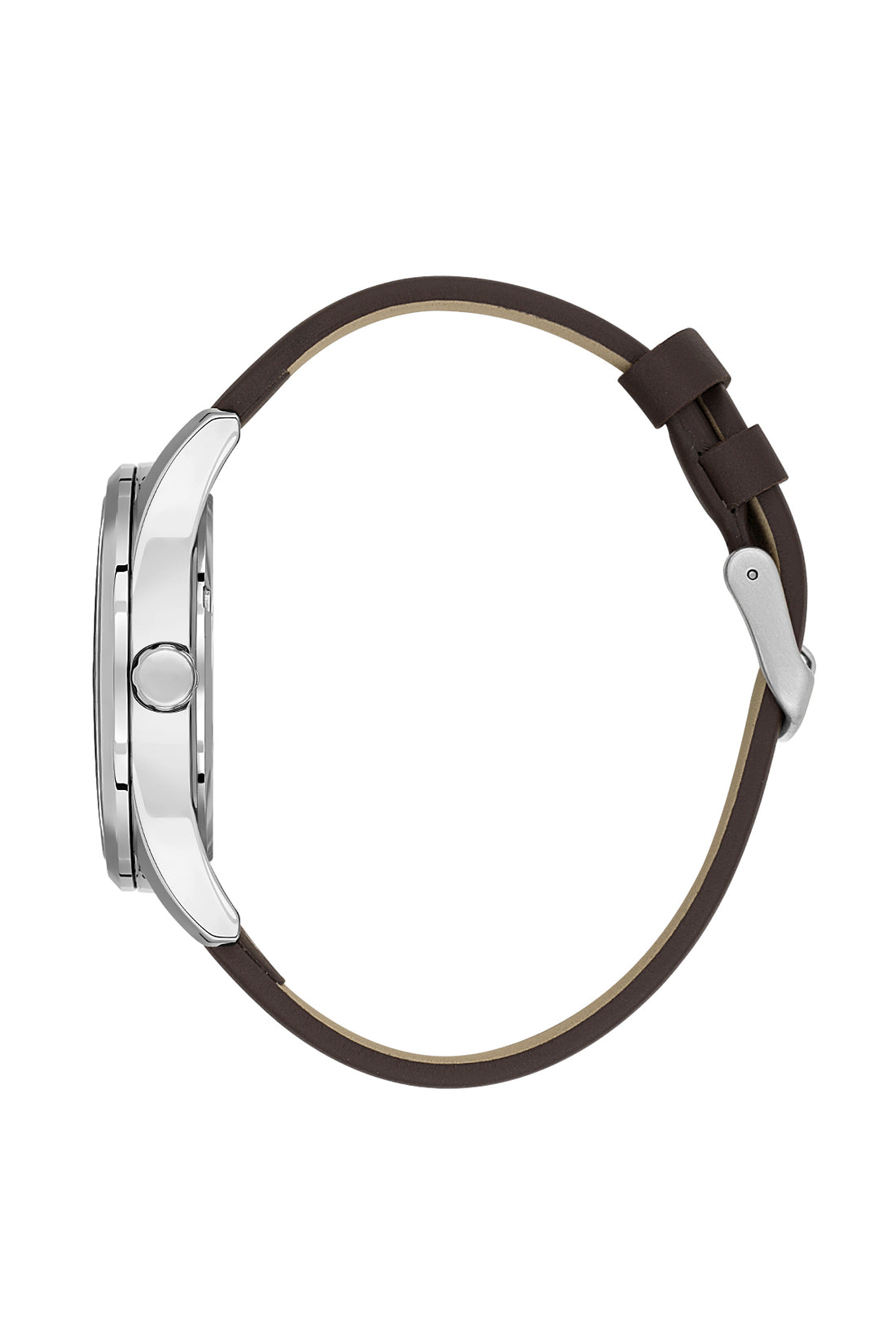 Grey Premium Men Watch with Leather Strap