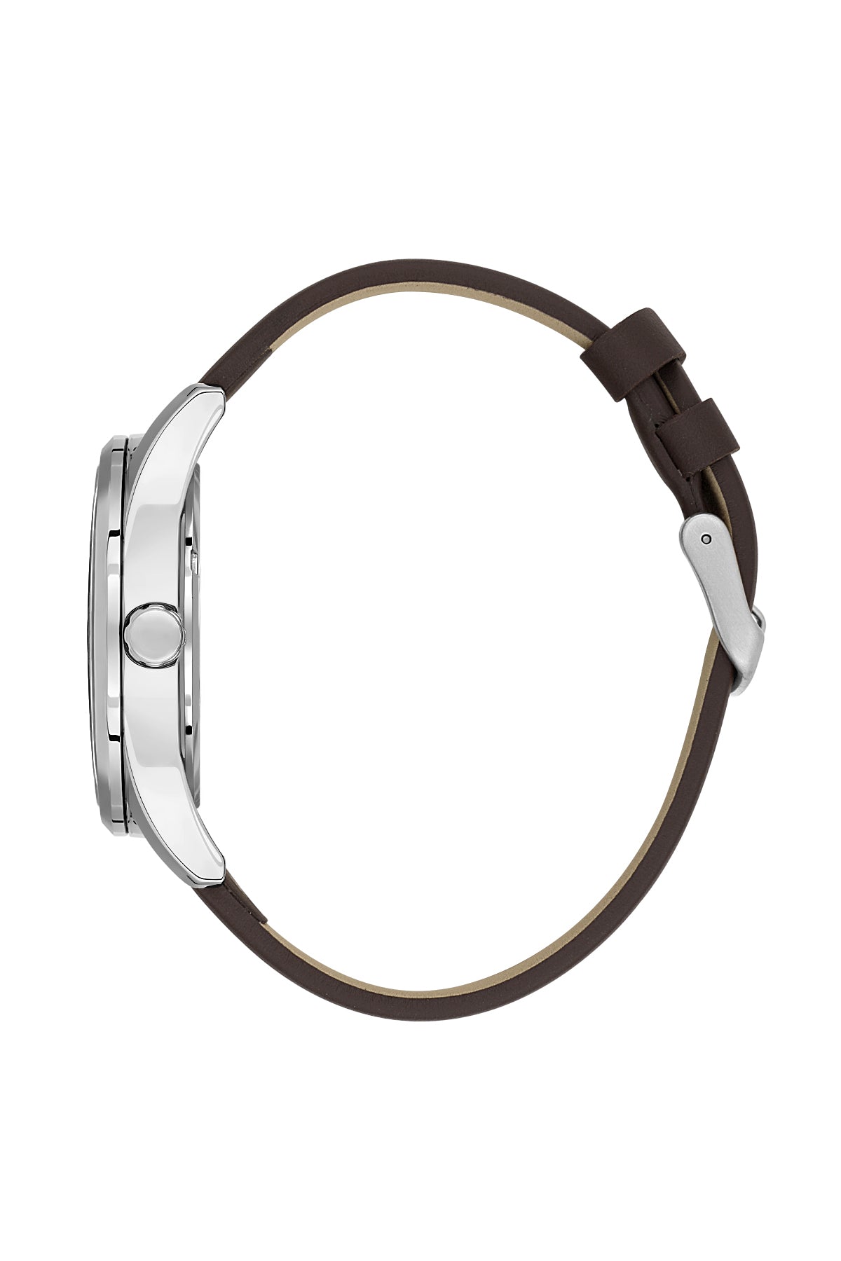 Grey Premium Men Watch with Leather Strap