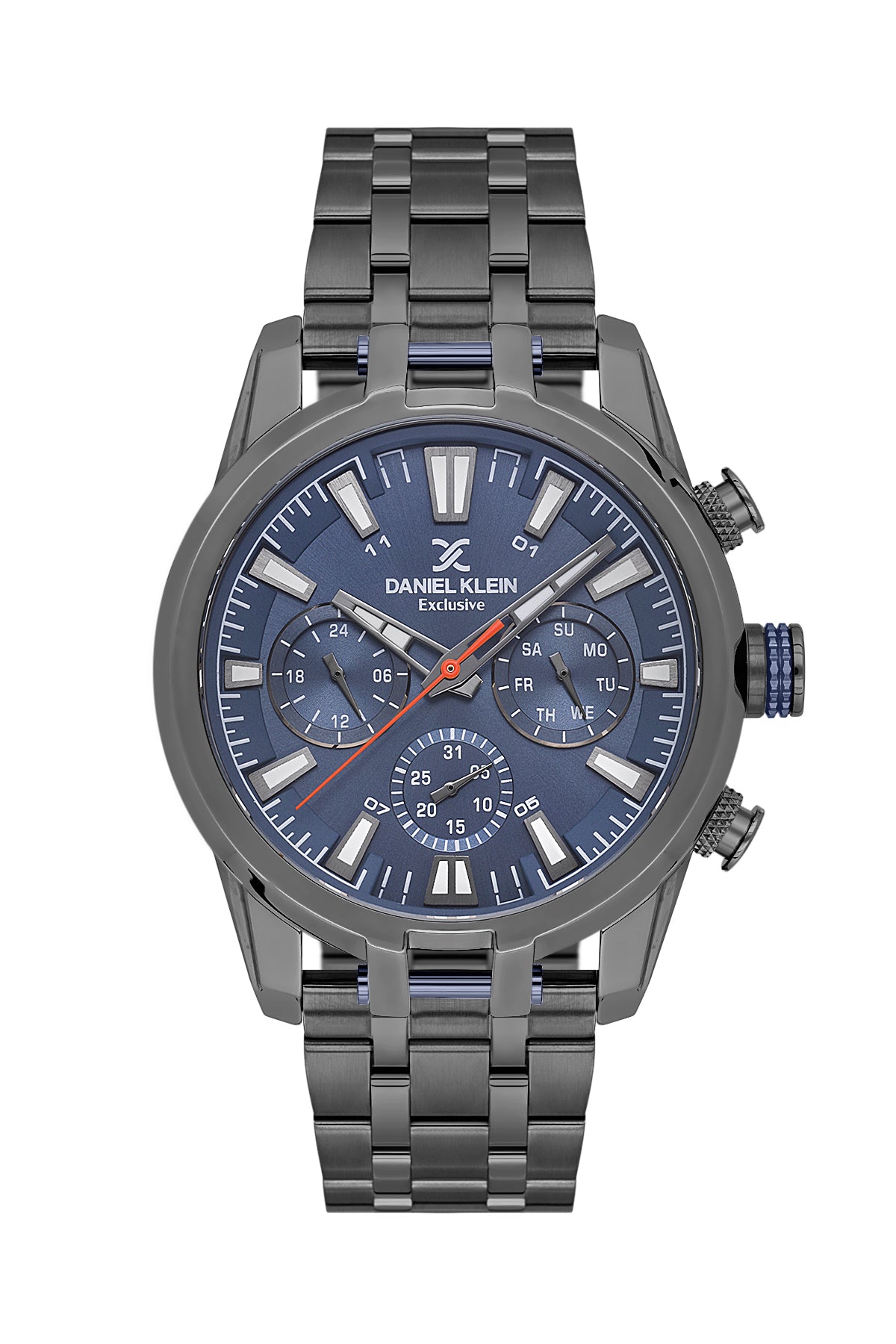Blue Exclusive Men Watch with Metallic Strap