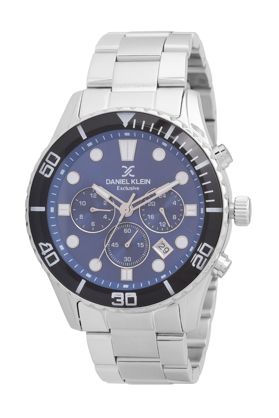Blue Exclusive Men Watch with Metallic Strap