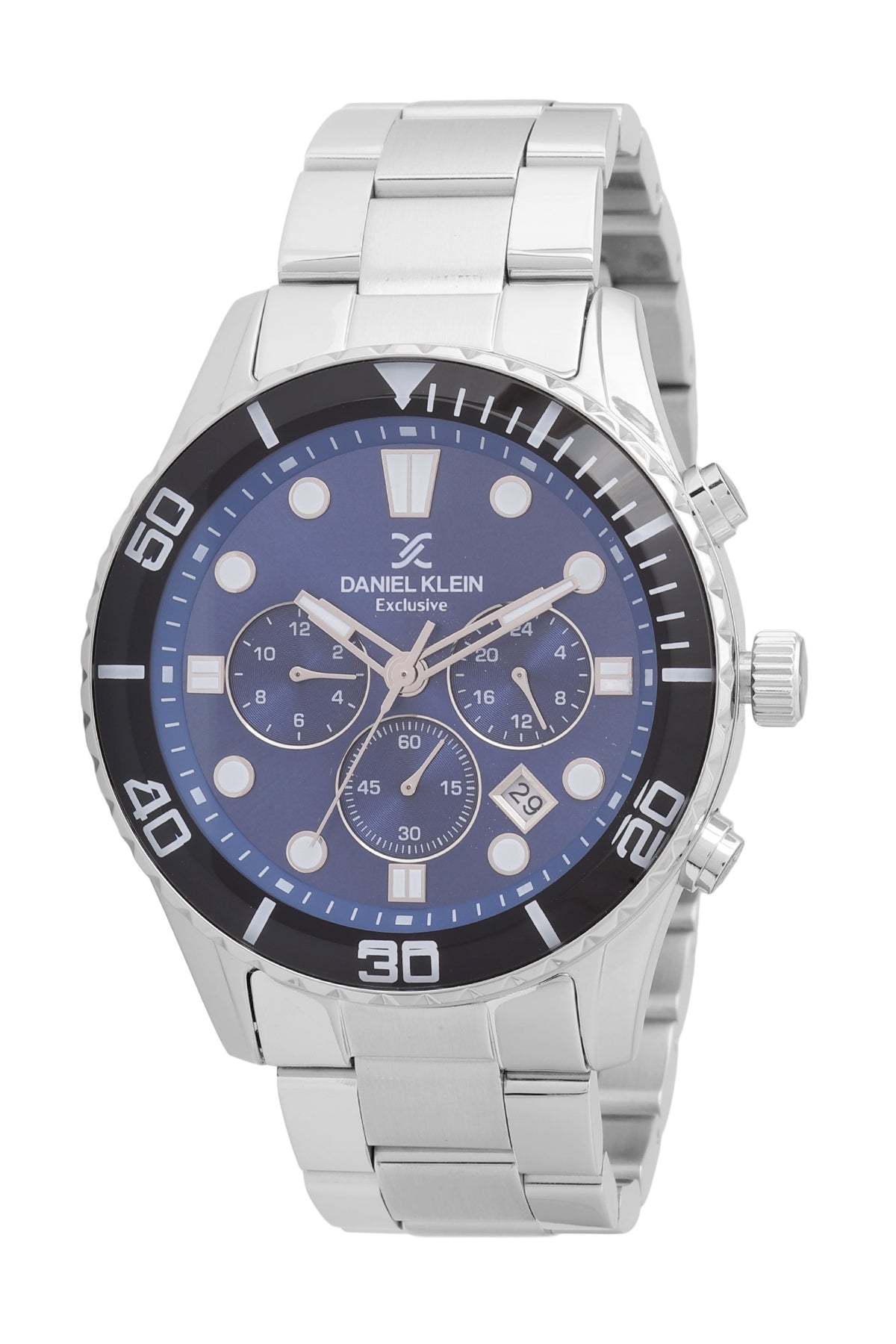 Blue Exclusive Men Watch with Metallic Strap