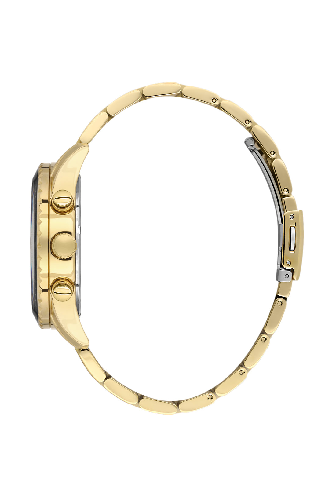 Black Exclusive Men Watch with Metallic Strap