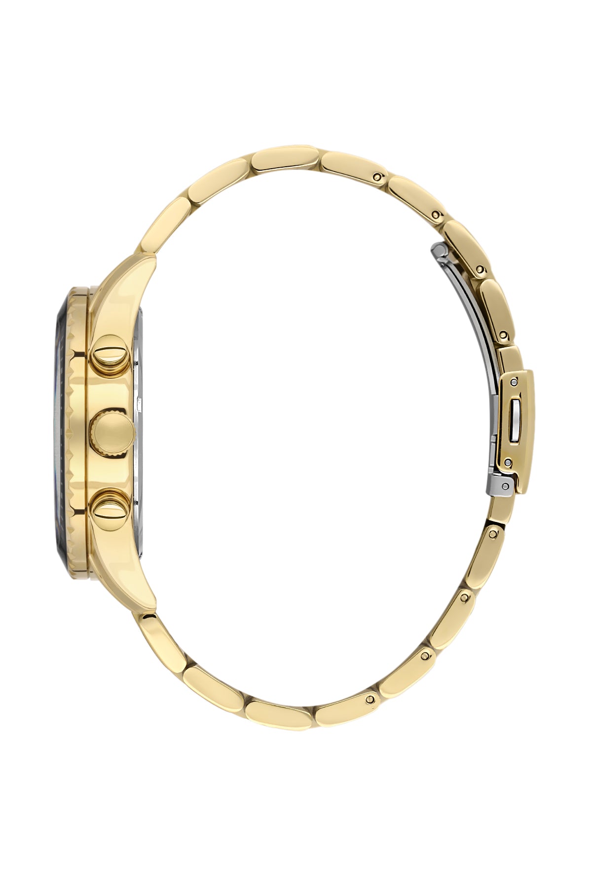 Black Exclusive Men Watch with Metallic Strap