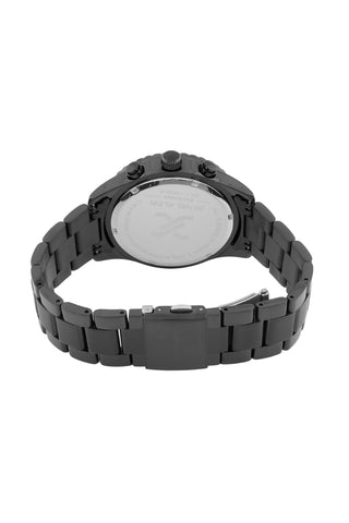 Black Exclusive Men Watch with Metallic Strap