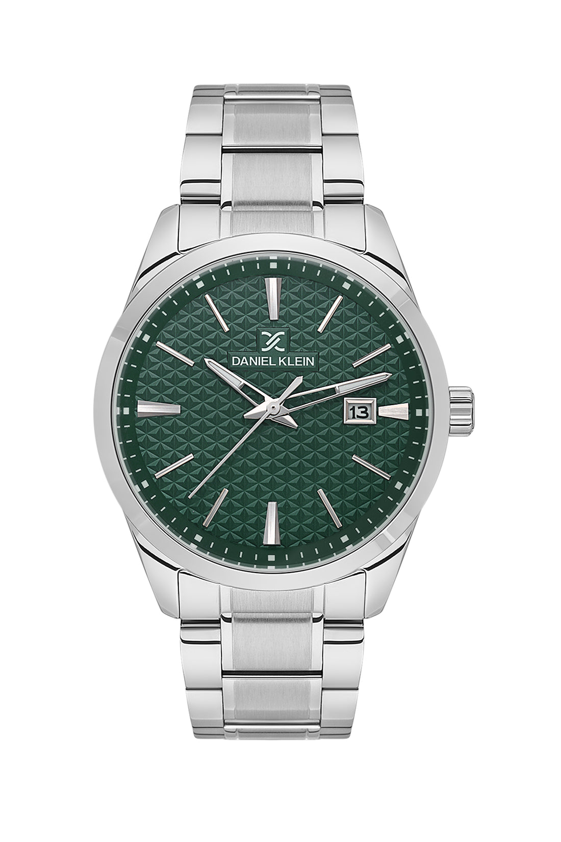 Green Premium Men Watch with Metallic Strap