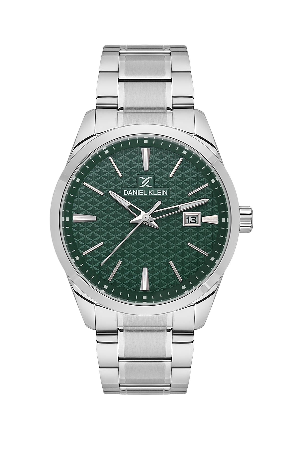 Green Premium Men Watch with Metallic Strap