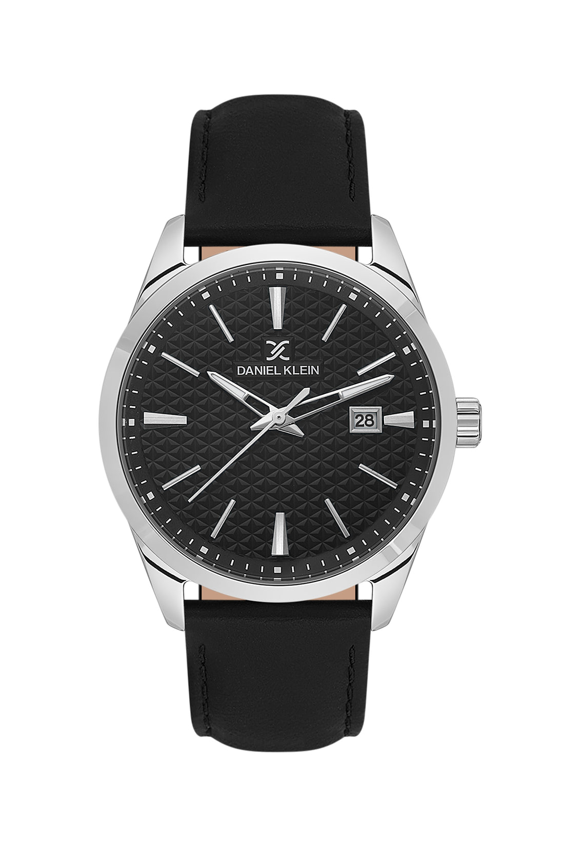Black Premium Men Watch with Leather Strap