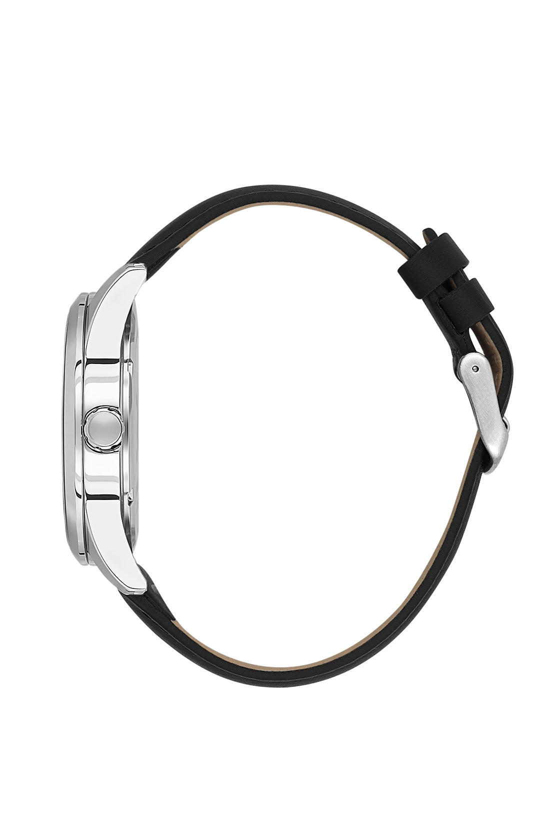Black Premium Men Watch with Leather Strap