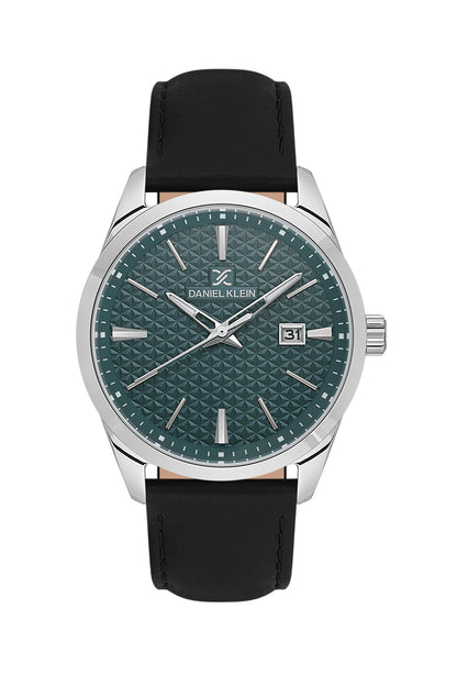 Blue Premium Men Watch with Leather Strap