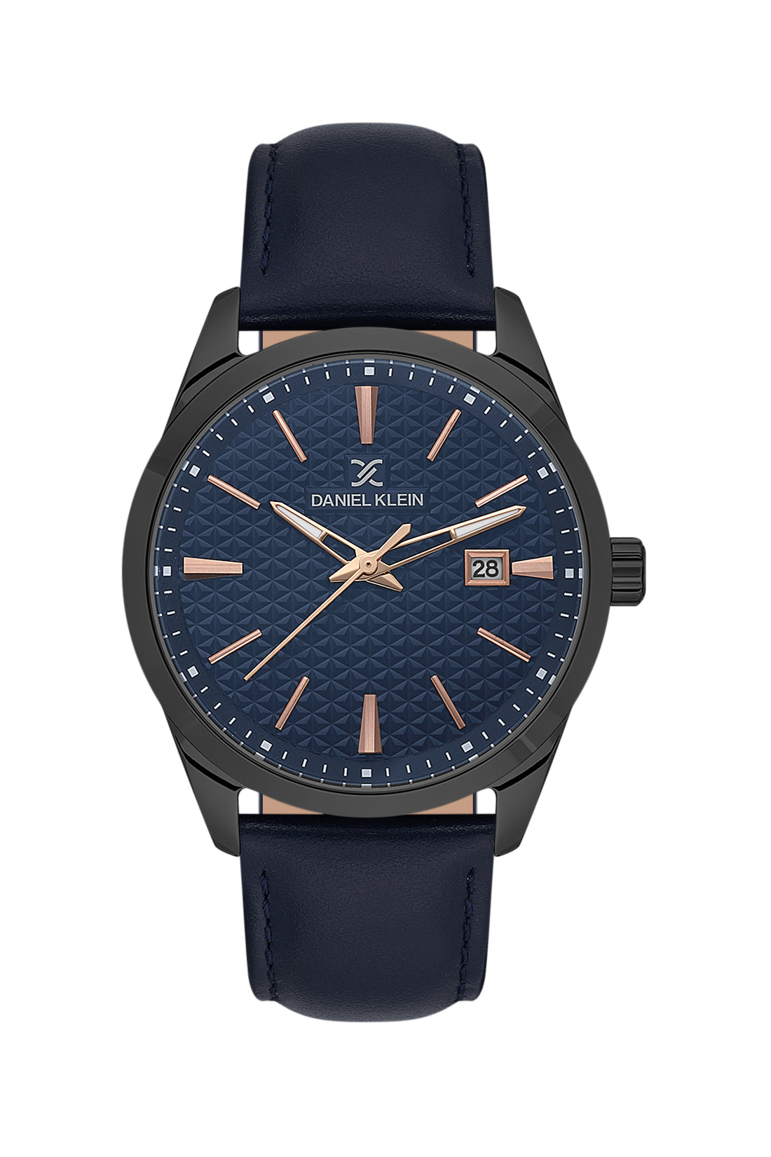 Blue Premium Men Watch with Leather Strap