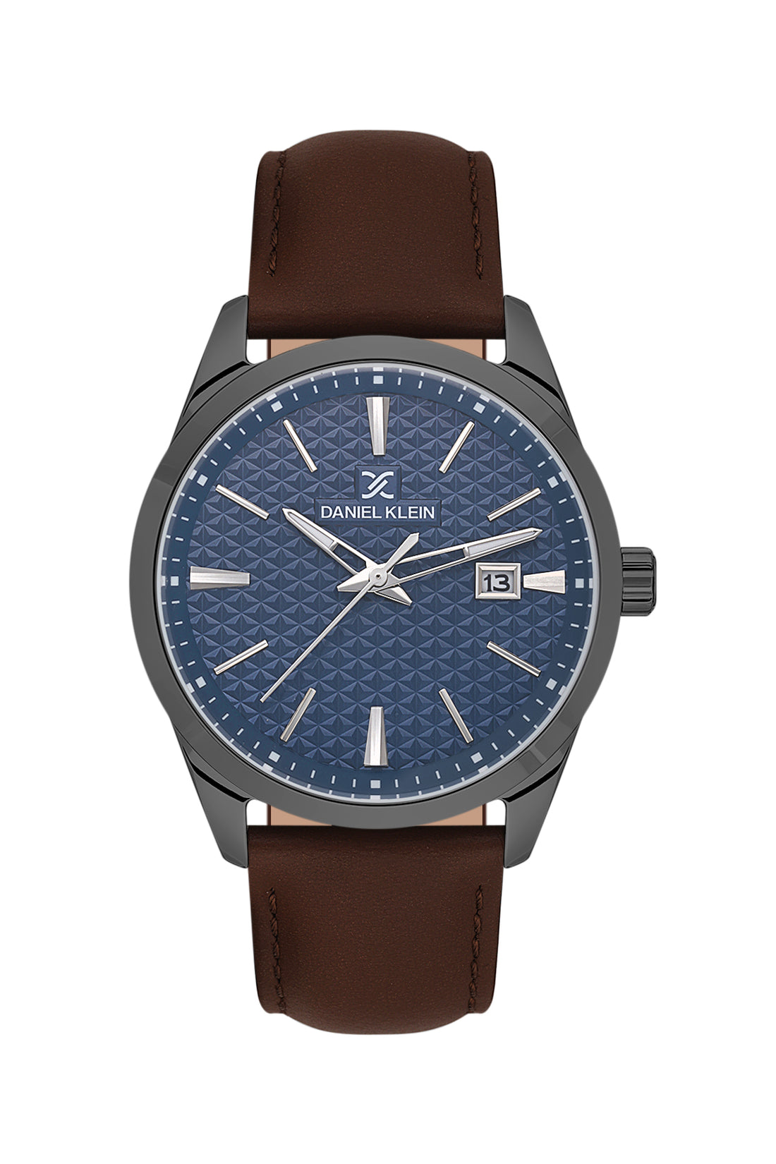 Blue Premium Men Watch with Leather Strap