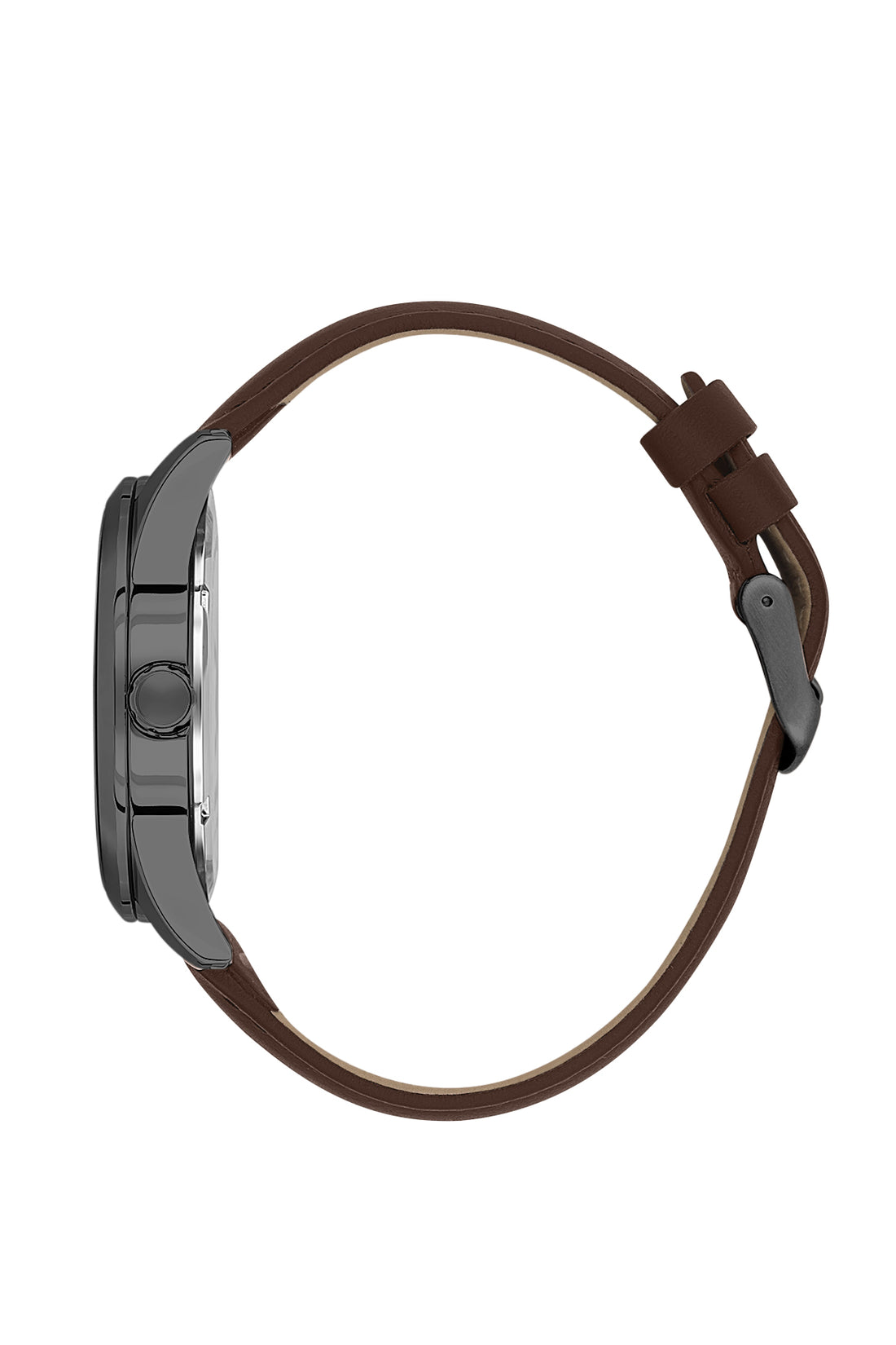 Blue Premium Men Watch with Leather Strap