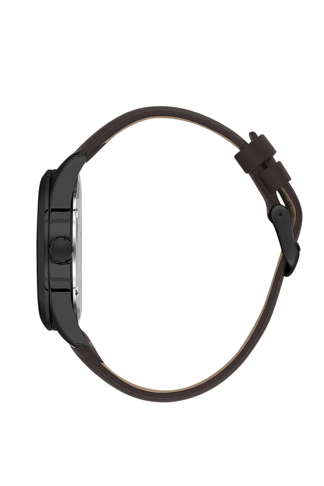 Brown Premium Men Watch with Leather Strap