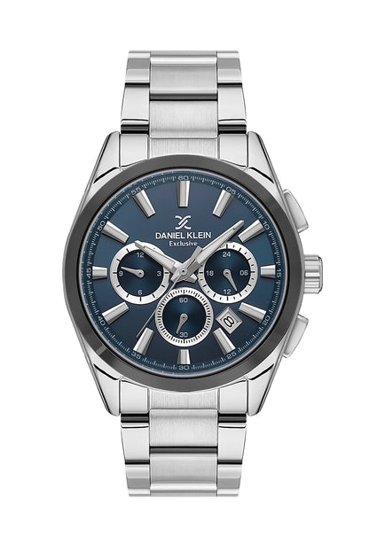 Blue Exclusive Men Watch with Metallic Strap