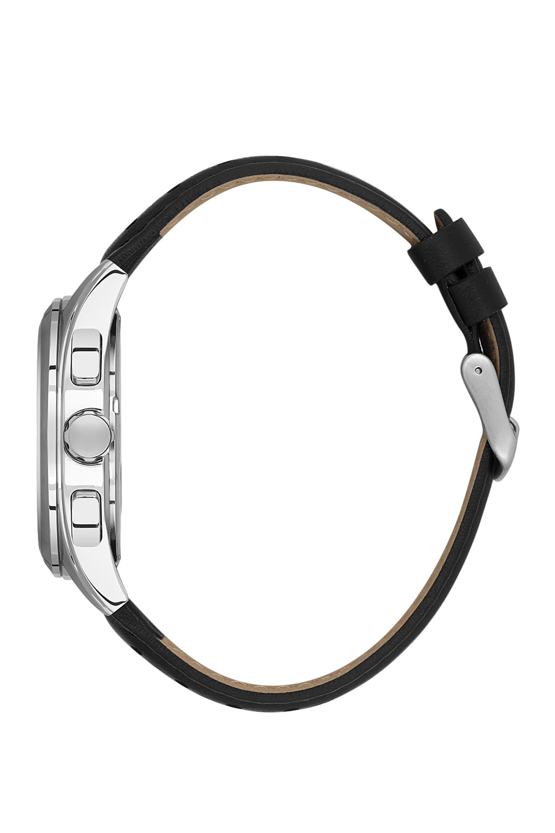 Black Exclusive Men Watch with Leather Strap