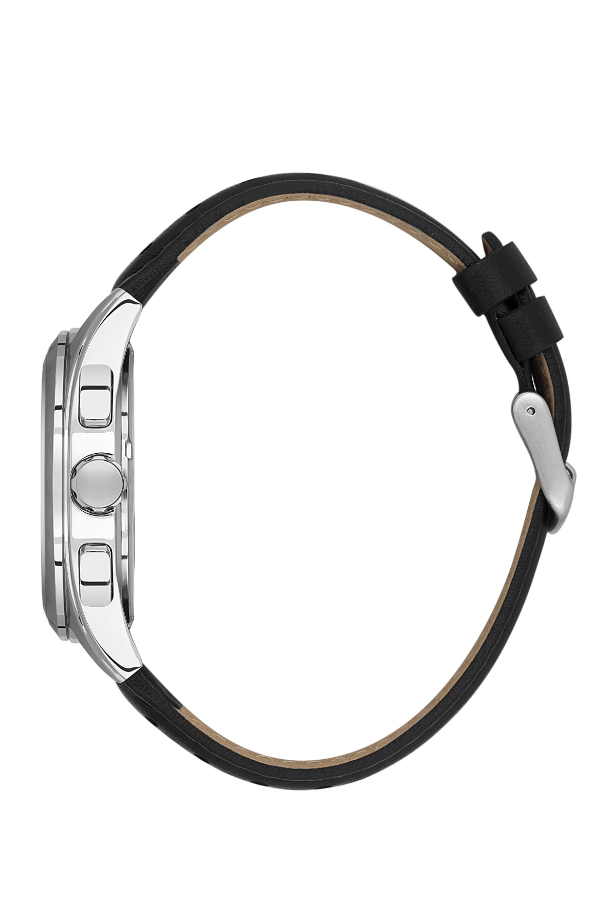 Black Exclusive Men Watch with Leather Strap