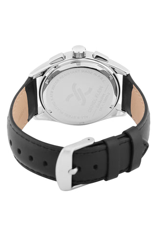 Black Exclusive Men Watch with Leather Strap