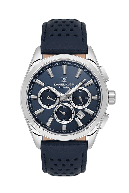 Blue Exclusive Men Watch with Leather Strap