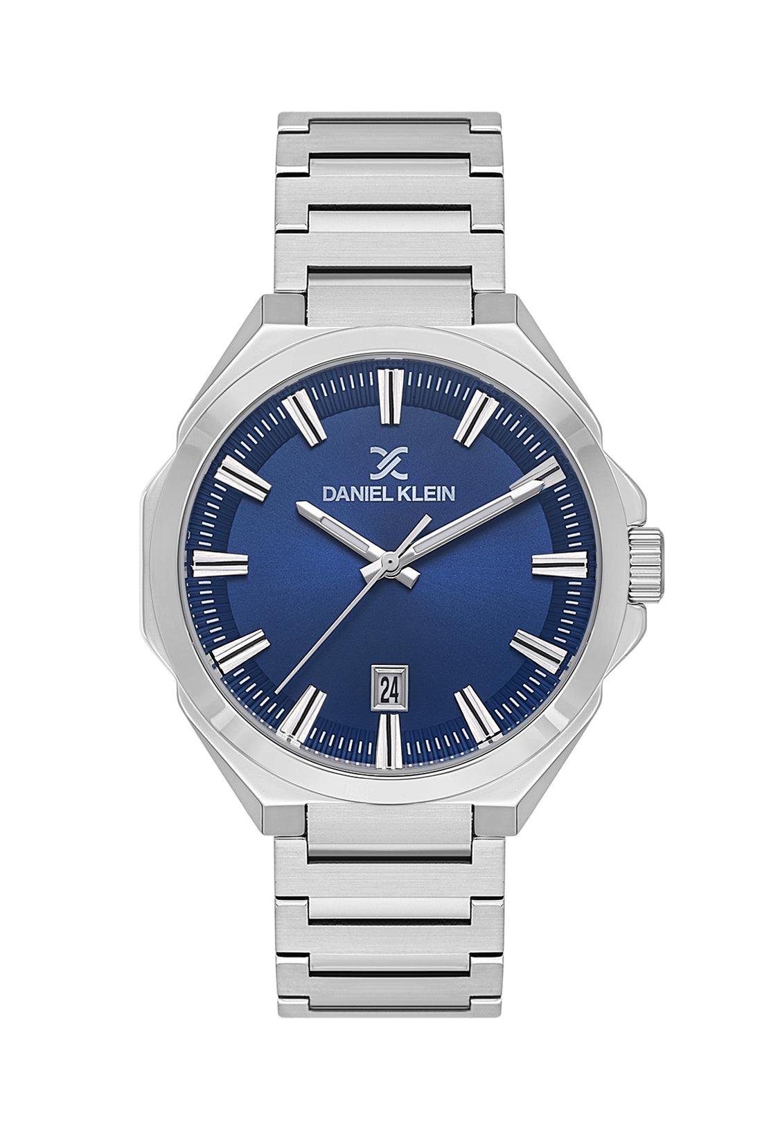 Blue Premium Men Watch with Metallic Strap