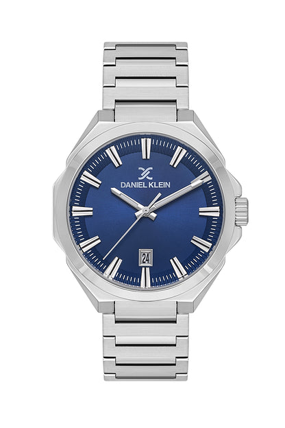 Blue Premium Men Watch with Metallic Strap