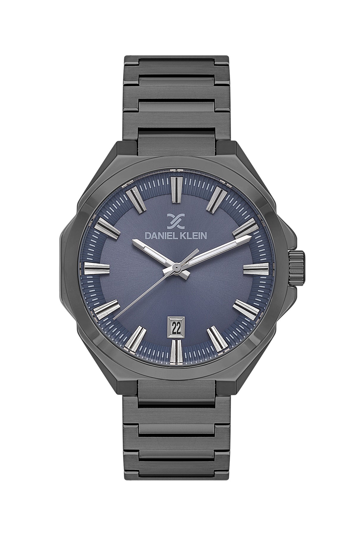 Blue Premium Men Watch with Metallic Strap