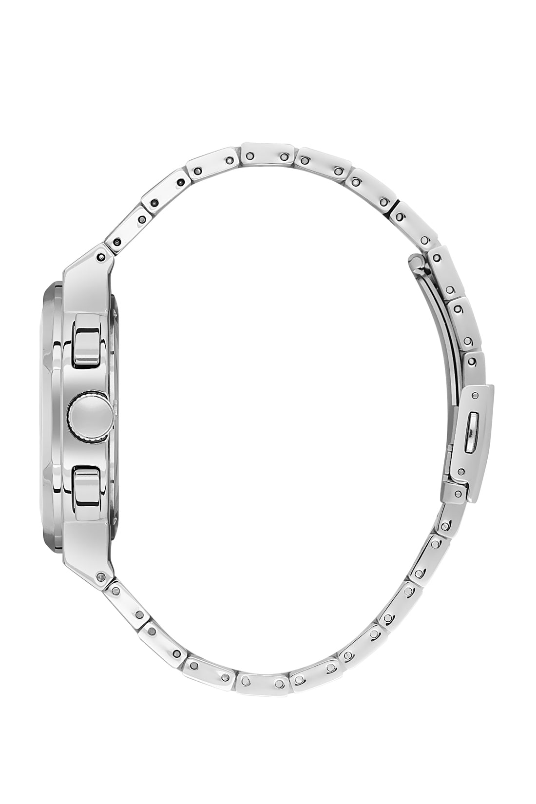Silver Exclusive Men Watch with Metallic Strap
