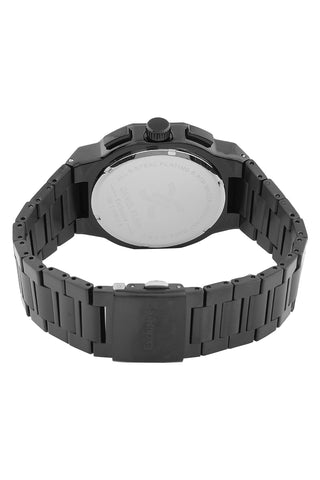 Black Exclusive Men Watch with Metallic Strap