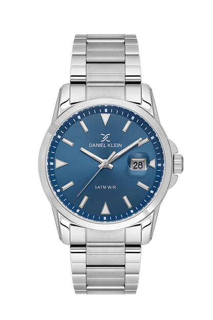 Blue Premium Men Watch with Metallic Strap