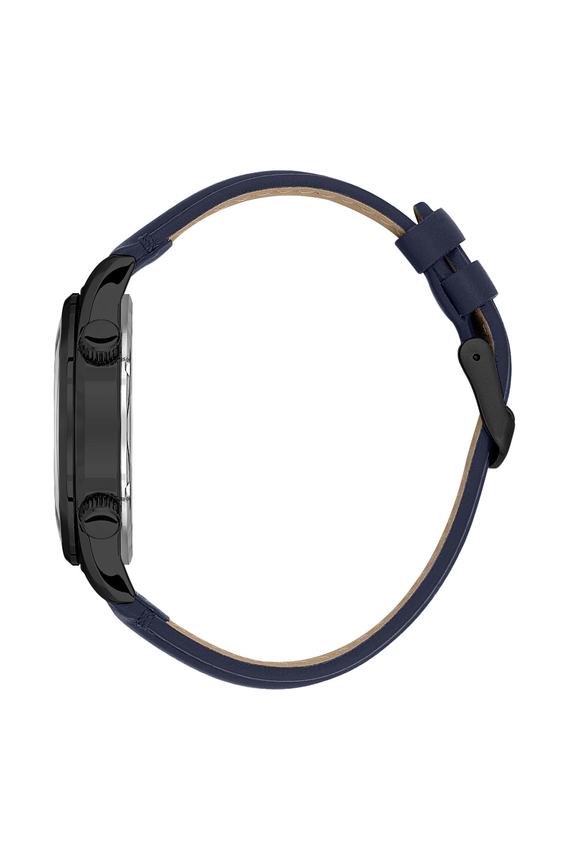 Blue Premium Men Watch with Leather Strap