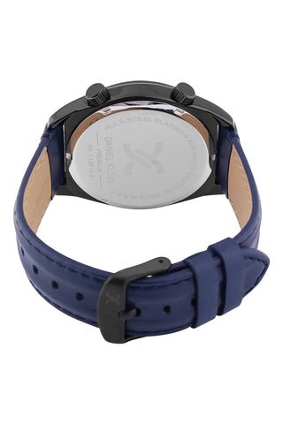 Blue Premium Men Watch with Leather Strap