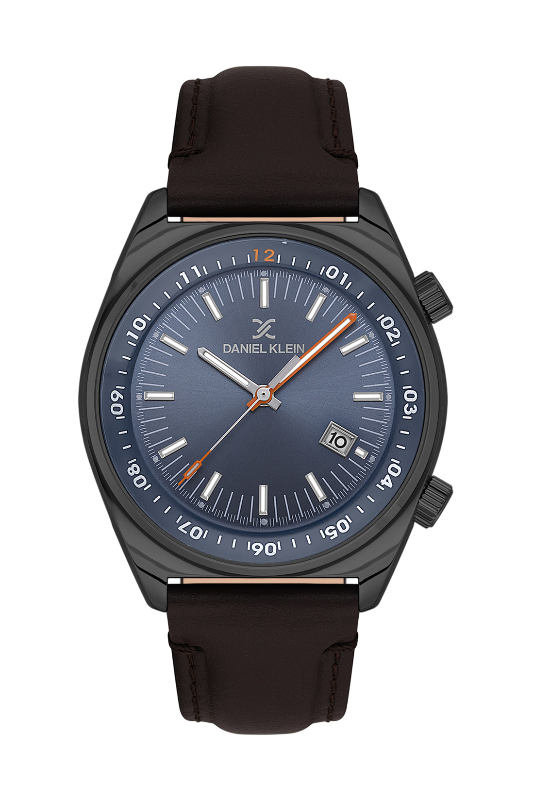 Blue Premium Men Watch with Leather Strap