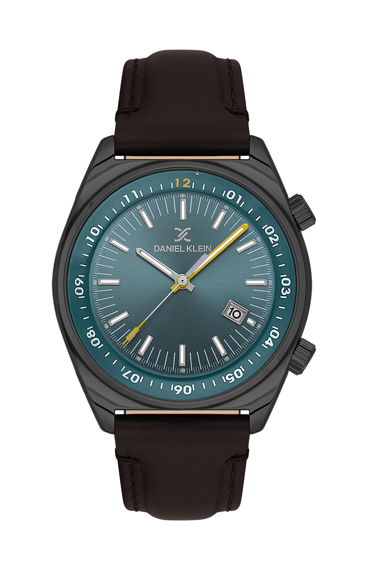 Blue Premium Men Watch with Leather Strap